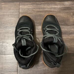 Under Armour Black and Gray Athletic Shoes with Gum Sole